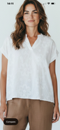 Broderie Anglaise Style Shirt White