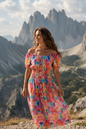 Rainbow Midi Magic Dress