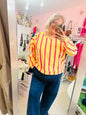 Lexi Stripe Sweater Lemon/Coral