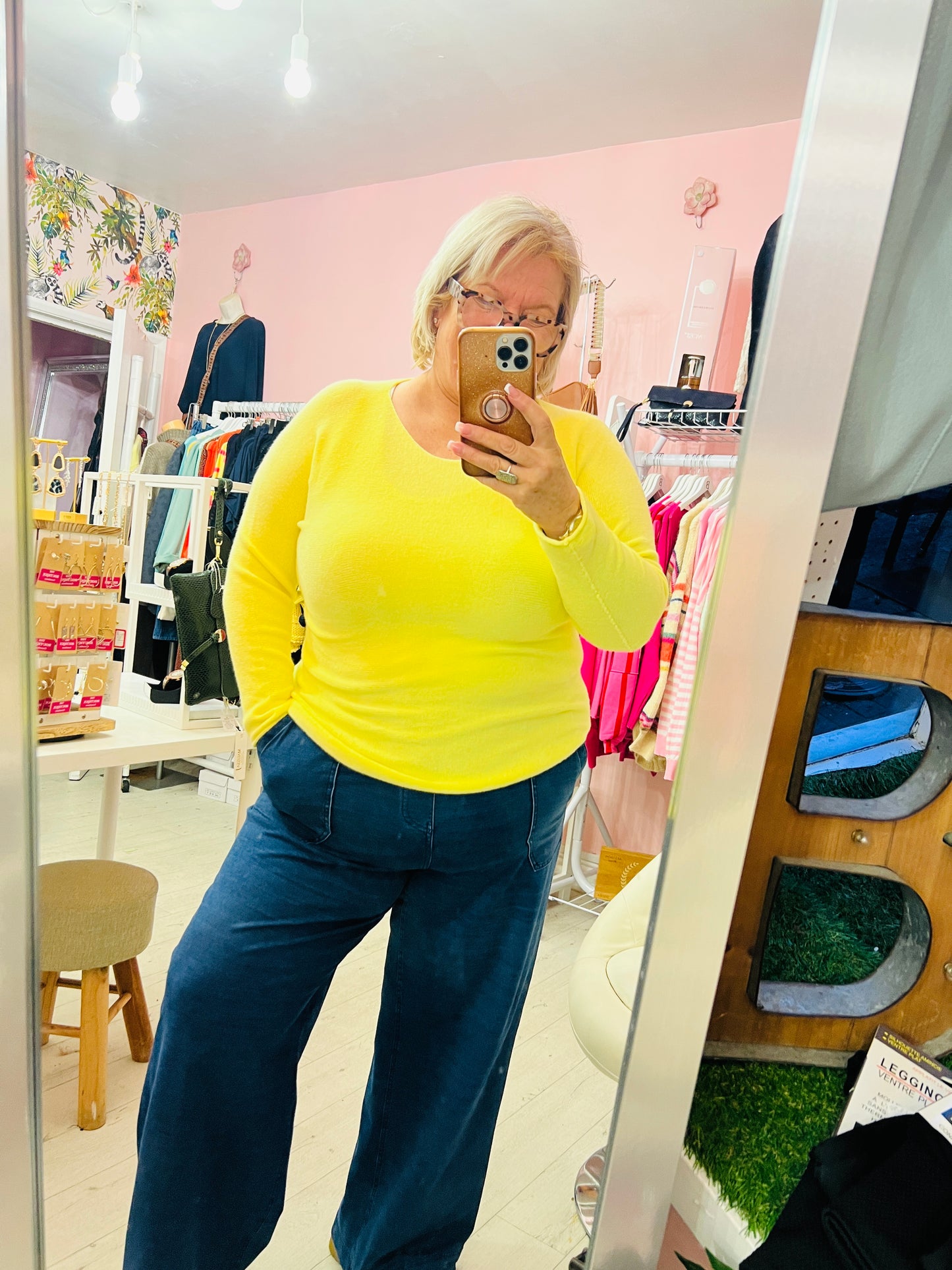 Dora Lightweight Soft knit Jumper Lemon