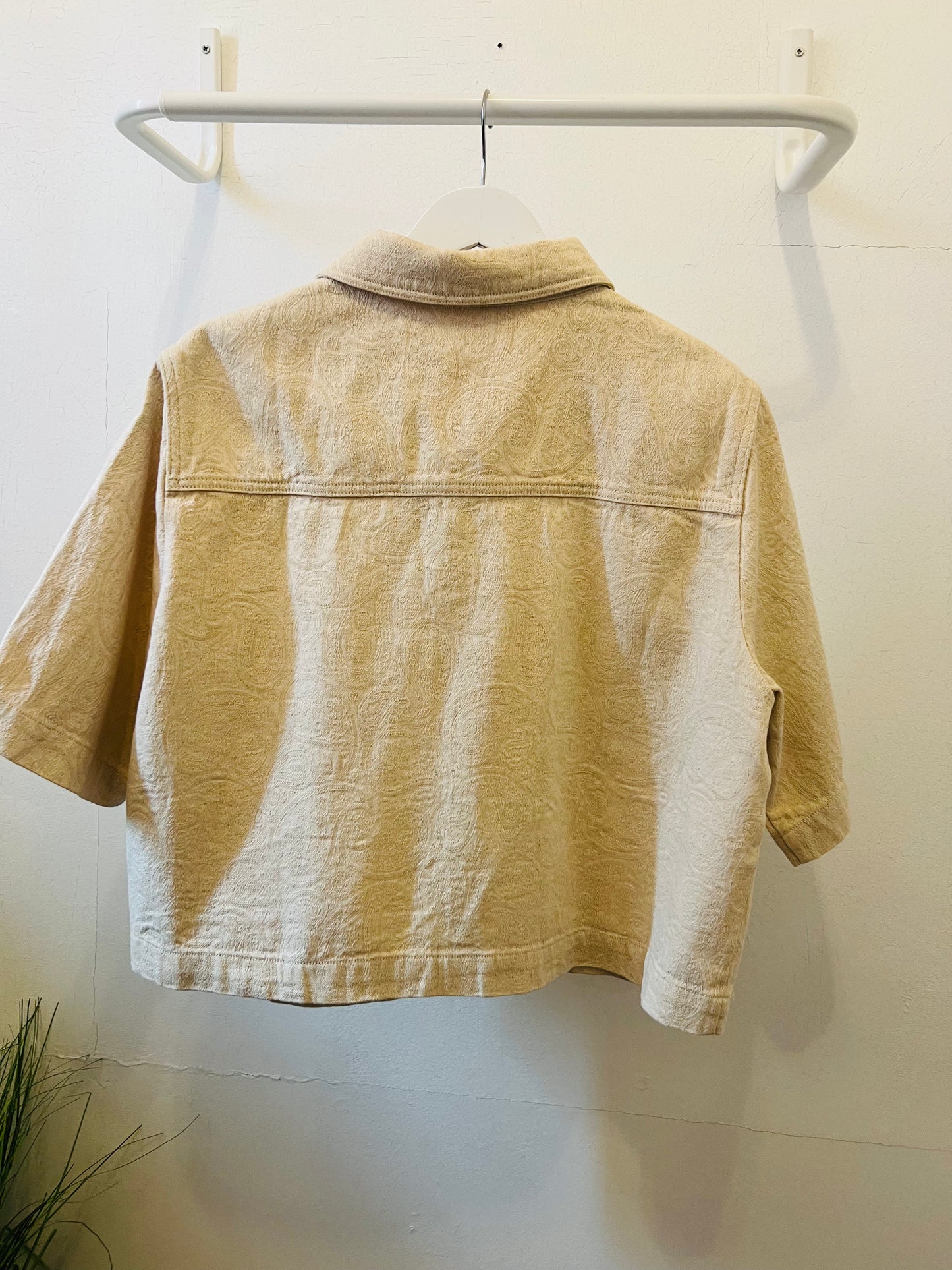 Fransa Damask Jacquard Cream Jacket 3 Sizes