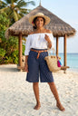 Bermuda Shorts Polka Dot Navy