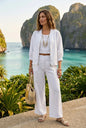 Linen Bomber Jacket White