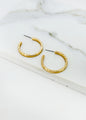 Envy Textured Hoop Gold