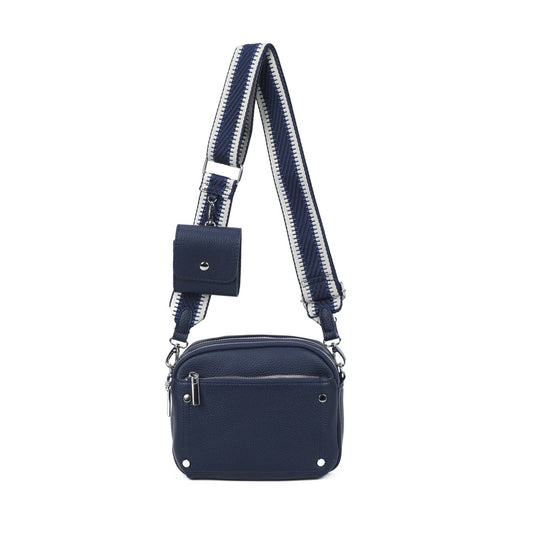 Cross Body Multi Pocket Camera Bag Navy