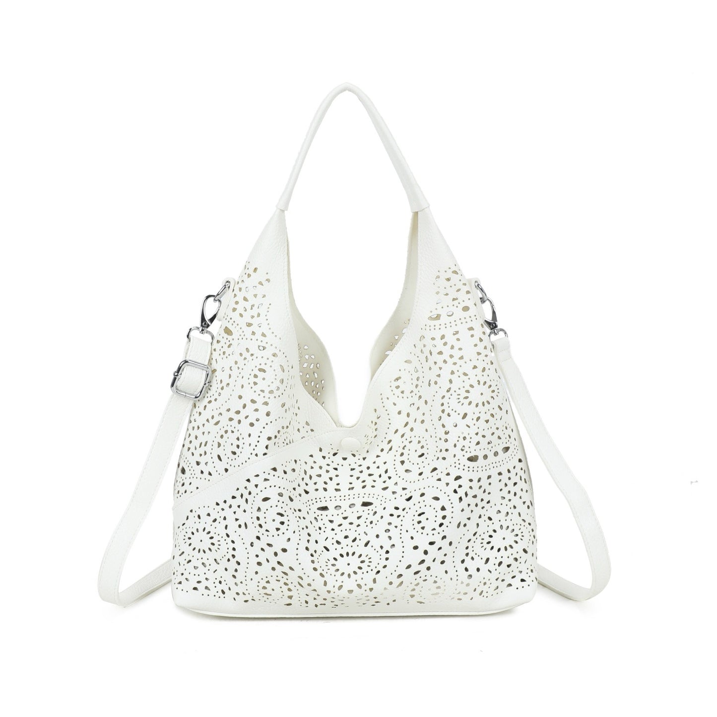 Lattice Shoulder Bag White