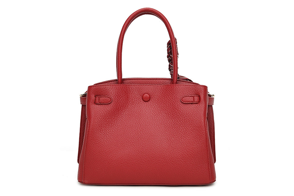 Scarf Handbag Red