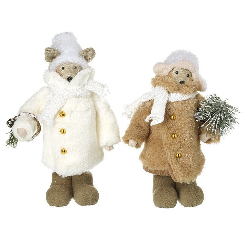 Christmas Bear in Fur Coat