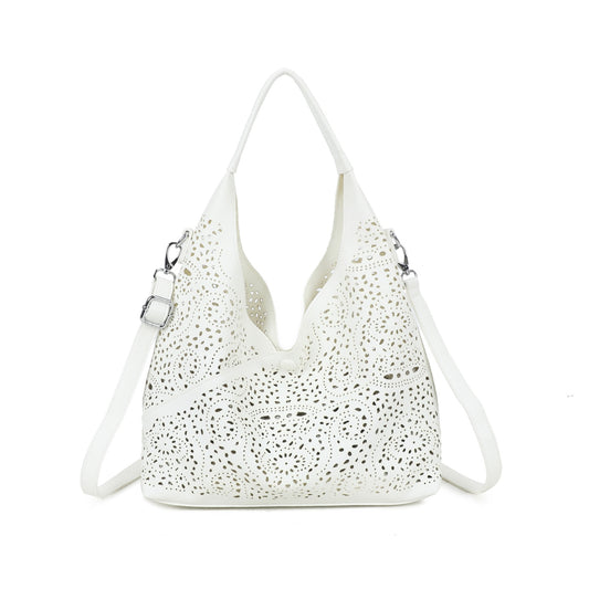 Laser Cut 2 in 1 Bag White