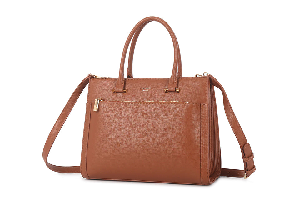 Chrissy Two Pocket Bag Tan