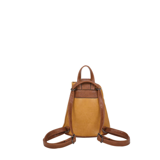 Small Triangular Convertible Back Pack Yellow