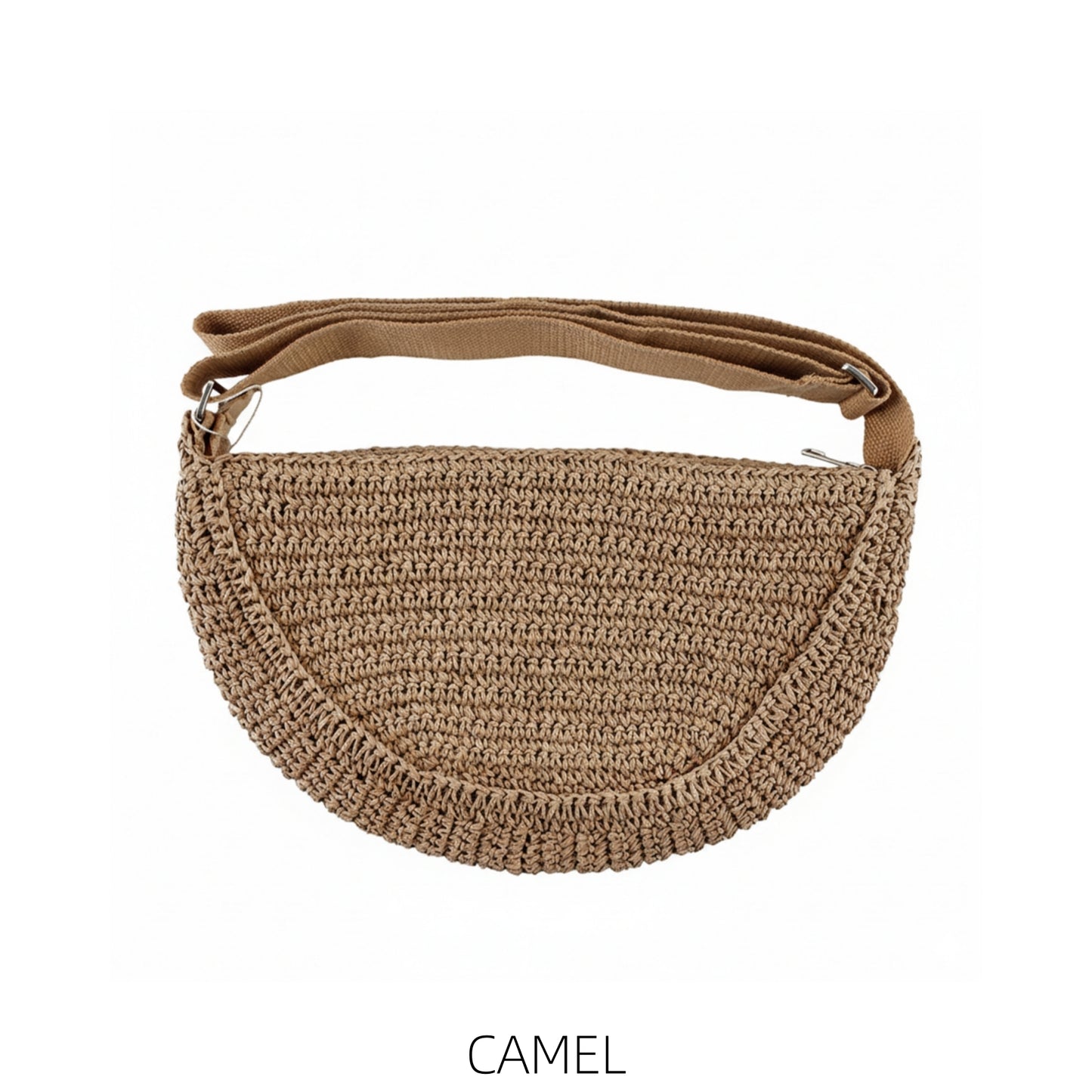 Half Moon Straw Cross body Assorted Colours