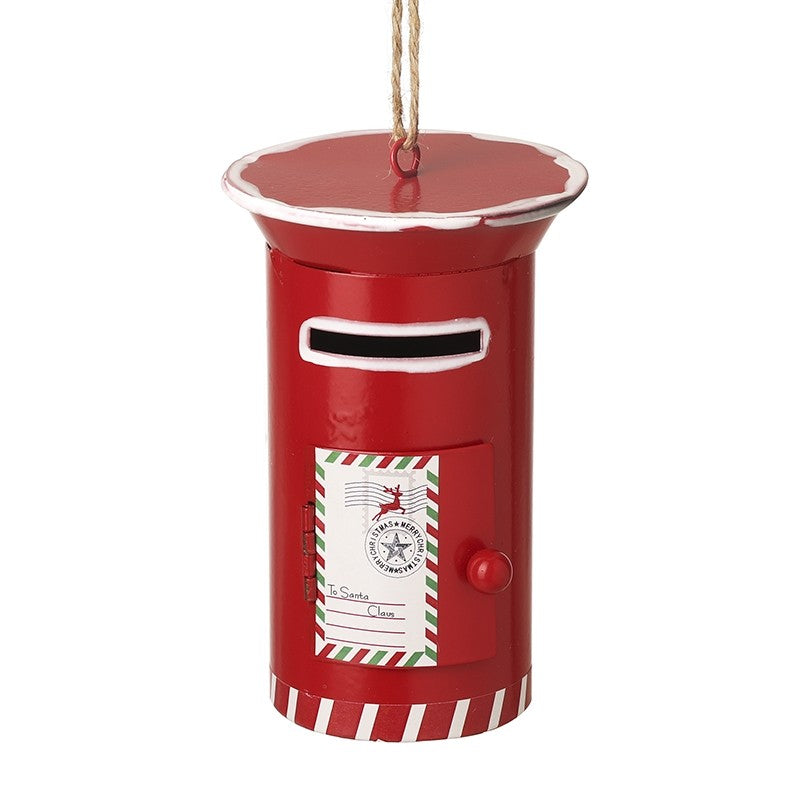 Christmas Metal Hanging Post Box