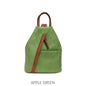 Large Triangular Backpack Apple Green