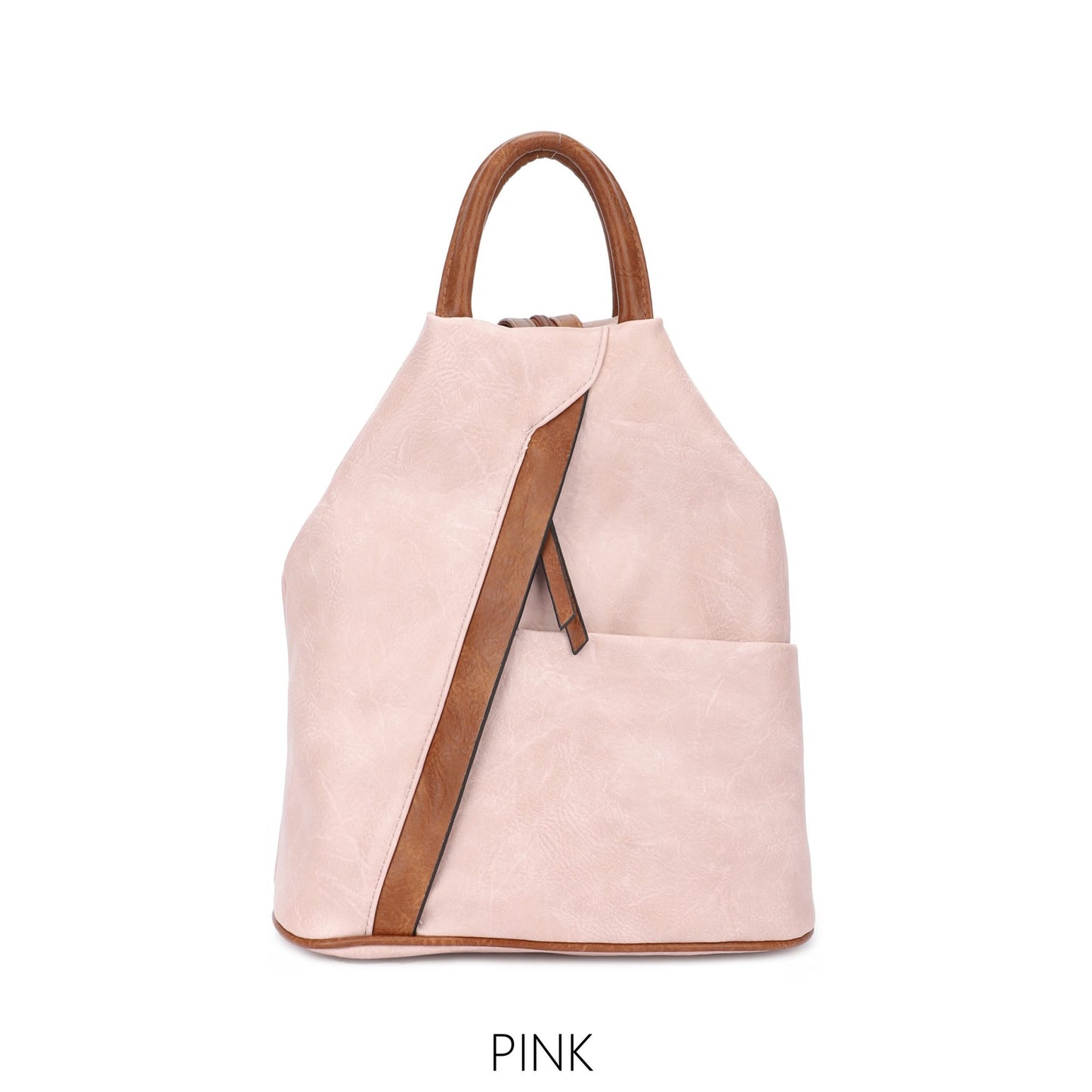 Large Triangular Backpack Pink