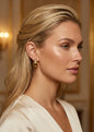 Envy Chunky gold teardrop earring